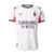Camisa reserva AC Milan 2025/2026 masculina branca Puma, modelo oficial com escudo AC Milan, patrocínio Emirates, detalhes em preto e vermelho, para torcedores.