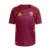 Camisa titular AS Roma 2025/2026 masculina vinho Adidas, modelo oficial com escudo da Loba, detalhes em laranja e listras nos ombros, para torcedores