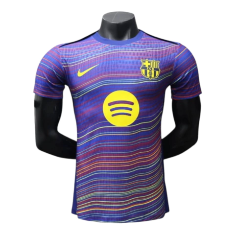 Camisa Barcelona Pré-jogo 25/26 - Jogador Nike Masculina - Azul
