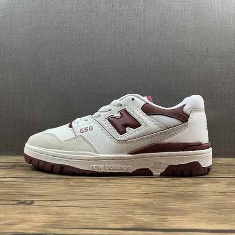 New Balance 550 Sea Salt Burgundy