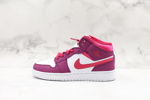 Nike Air Jordan 1 Mid White/Pink