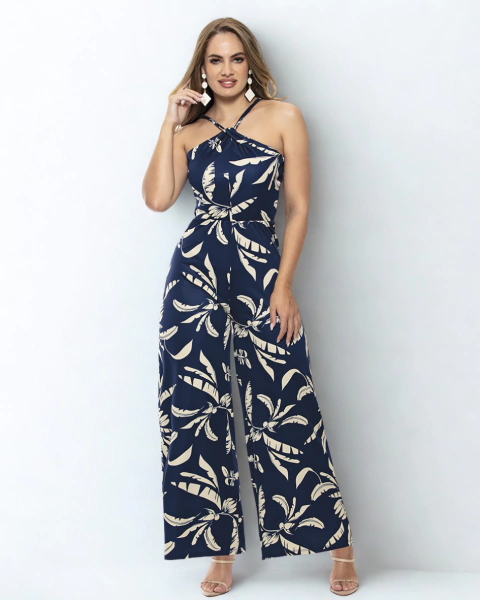 Macacão Pantalona Azul - comprar online