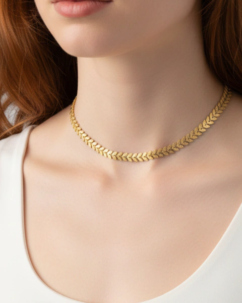 Choker folhinhas - comprar online