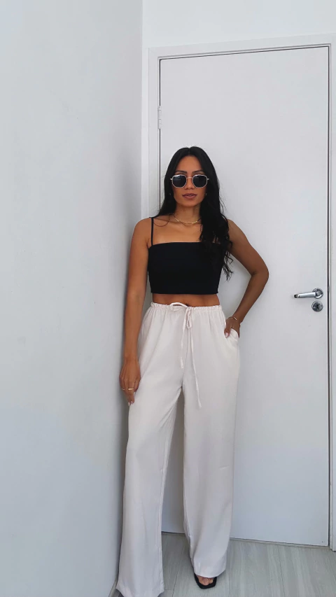 Calça Ana Off White - comprar online