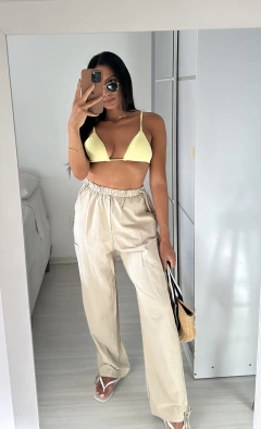 TOP CORTININHA AMARELO - Candy in brand