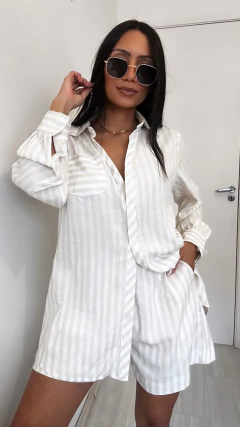 CONJUNTO HELO LISTRAS BEGE - comprar online