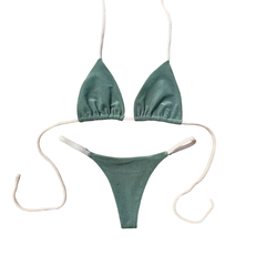 Biquíni Karol Cortininha Verde c/ Off Tira - comprar online