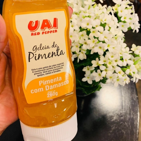 Geleia de Pimenta com Damasco 260g.