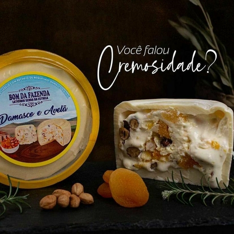 QUEIJO TRUFADO DAMASCO E AVELÃ 320g