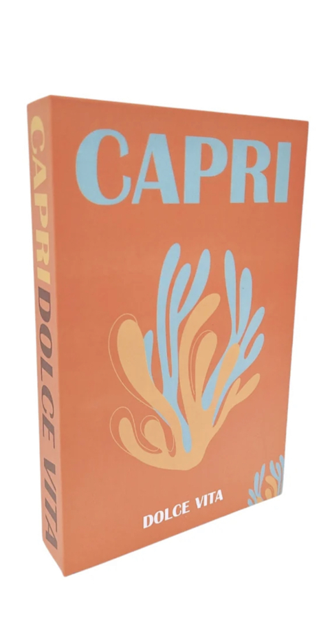 Libro tapa decorativo CAPRI ( sin apertura , no es caja ) - comprar online