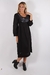 Vestido Largo Liso Bordado Mgas. Largas #1690 - tienda online