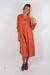 Imagen de Vestido Largo Liso Bordado Mgas. Largas #1691