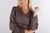 Vestido Largo Liso Bordado Mgas. Largas #1691 - comprar online