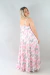 Vestido Largo Estampado #18802 - tienda online