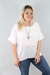Tunica con Aplique Puntilla Plus Size # 18813