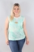 Blusa sin mangas estampada # 401030 - tienda online