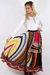 Imagen de Pollera Larga Plato Estampado Multicolor, Cintura Elastizada #60426