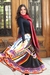 Pollera Larga Plato Estampado Multicolor, Cintura Elastizada #60426 - tienda online