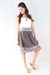 Pollera Midi Bordado + Estampa #6453-01 - comprar online