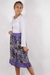 Pollera Midi Estampada con Puntilla, Cintura con Cierre #6459 en internet