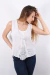 Blusa sin mangas con puntilla #18816 - tienda online