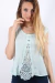 Blusa sin mangas con puntilla #18816 en internet