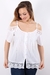 Blusa abotonada con puntilla # 271801 - tienda online