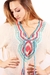 Tunica Playera con Crochette # 40124