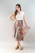 Imagen de Pollera Midi Estampada Reversible 2 colores, Cintura c/Lazo #F15066