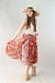 Pollera Midi Estampada Reversible 2 colores, Cintura c/Lazo #F15066