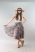 Imagen de Pollera Midi Estampada Reversible 2 colores, Cintura c/Lazo #F15066