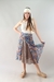 Pollera Midi Estampada Reversible 2 colores, Cintura c/Lazo #F15066 en internet
