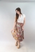Pollera Midi Estampada Reversible 2 colores, Cintura c/Lazo #F15066