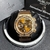 Relógio masculino linha Premium modelo Geneve Big Bang Pulseira de Borracha a prova d’água 40m