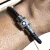 Pulseira bracelete em couro Premium modelo Mont Blanc