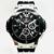 Relógio masculino linha Premium modelo Geneve Big Bang Tuiga Pulseira de borracha a prova d’água 40m