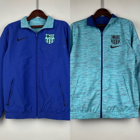 cortavento de futebol - Jaqueta do Barcelona – corta vento Barcelona - Barcelona – blusa Barcelona – jaqueta do Barcelona dupla face – casaco Barcelona - blusa de time - moletom de time - barça
