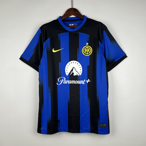 camisas tailandess 1.1  - camisa de futebol - camisa de time - camisa titular da inter de milao 23/24– camisa home Inter de Milão 23/24 - internazionale 23/24 - camisa clube italiano  - camisa de clubes europeus – primeira camisa Inter de milão - brazucas