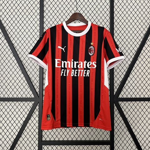 Camisa tailandesa - camisa de time - camisa de futebol - camisa Milan - AC Milan - nova camisa do milan 24/25 -  milan - lançamento camisa do milan  - camisa titular milan 24/25