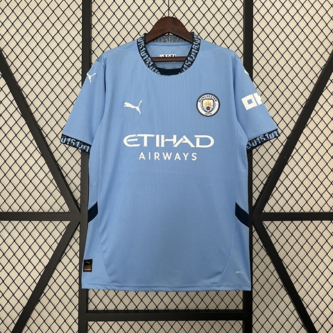 camisa de time - camisa de futebol - camisas do Manchester City - Haaland - camisa I do Manchester City - premier league - camisa titular Manchester City 24/25 - brazucas imports - camisa home Manchester City - manchester city temporada 24/25