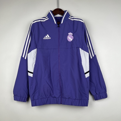 cortavento de futebol - Jaqueta do real madrid – corta vento real madrid - real madrid  – blusa real madrid – jaqueta do real madrid – casaco real madrid - blusão - moletom de time 