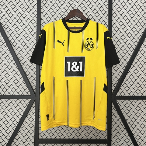 camisa de futebol - camisa de time – camisa titular Borussia Dortmund 24/25 - camiseta de time - nova camisa do borussia - champions league - nova camiseta do borussia dortmund 24/25 - brazucas imports - camisa principal borussia dortmund 24/25