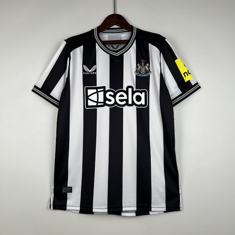 Camisa Newcastle United Home 23/24 Torcedor Masculina - Camisa tailandesa - camisa de time - camisa home do Newcastle united - camisa de futebol - Newcastle united I 23/24 - camisa titular do Newcastle 23/24