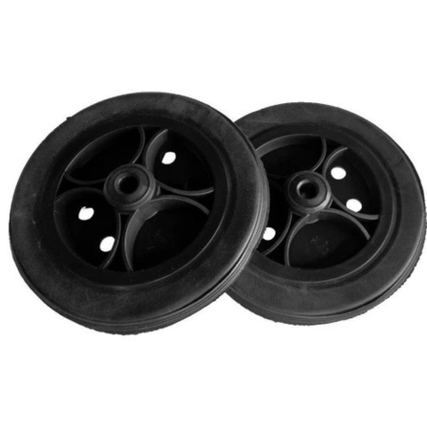 Roda Aro 6 Preta Pneu Maciço Jaguaribe Modelo de Cadeira 1009