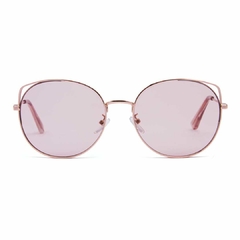 Óculos solar Fuel modelo Phoebis dourado com lentes rosé