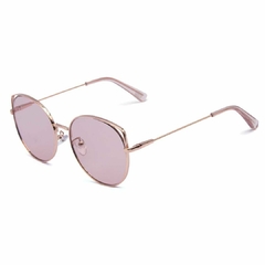 Óculos solar Fuel modelo Phoebis dourado com lentes rosé