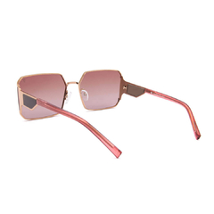 Óculos Fuel polarizado modelo Torche retangular cor rosa