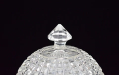 Imagen de Mantequera o Quesera Anchor Hocking Glass EEUU , Modelo Cube Clear C1940