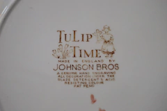 Plato Playo Loza Jonhson Bros England Pattern Tulip Time Multicolor C1960 - tienda online