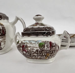 Juego para Te Wood&Sons England Pattern The Post House Multicolor C1950